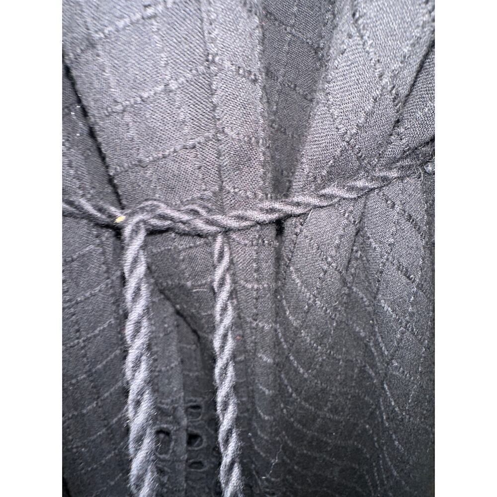 Anthropologie Kimono Black with eyelet details, one aize - Picture 6 of 9